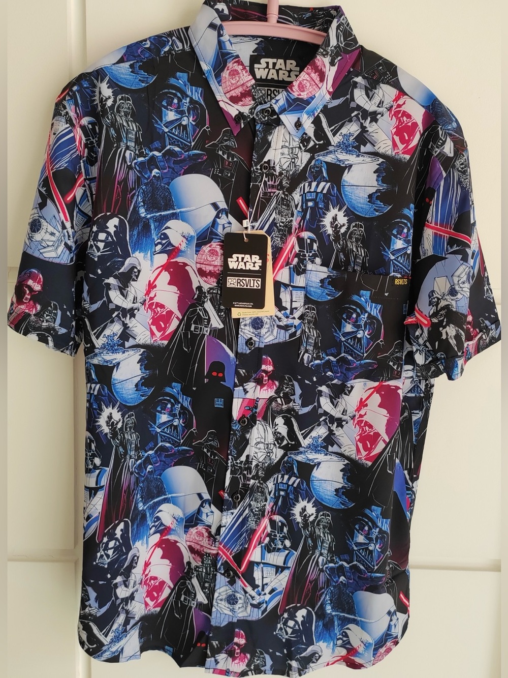 Disney RSVLTS Star Wars Shade of Darth Vader Kunuflex Button Down Shirt